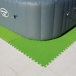 Bestway protecteurs de sol de piscine 8 pcs 81 x 81 cm vert