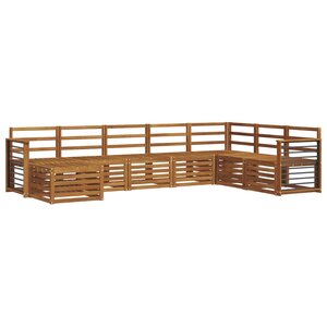 vidaXL Ensemble de canapés d'extérieur 8 pc Naturel