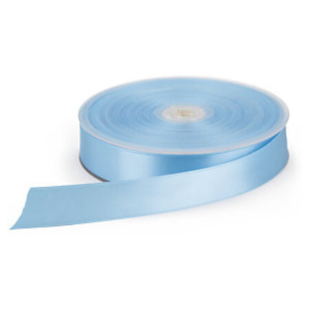 Ruban pour emballage cadeau couleur effet satin bleu ciel