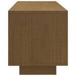 vidaXL Meuble TV Marron miel 110x30x33 5 cm Bois de pin massif