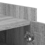 vidaXL Armoire à chaussures sonoma gris 52x37 5x100 cm