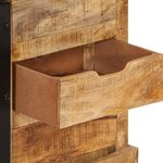 vidaXL Buffet 80x30x55 cm bois de manguier brut massif
