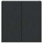 vidaXL Armoire Murale 59 x 31 x 60 cm Bois d'ingénierie Noir