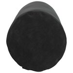 vidaXL Coussins d'accent 2 Pièces Noir Ø 25 x 70 cm