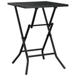 vidaXL Table de jardin pliable anthracite 50x50x72 cm maille d'acier