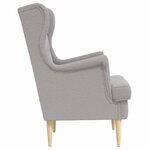 vidaXL Fauteuil Gris clair Bouclé