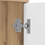 vidaXL Meuble sous lavabo de salle de bain Chêne artisanal