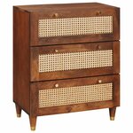 vidaXL Ensemble de Meubles de Rangement 3 Pièces Marron 180 x 33 x 75 cm