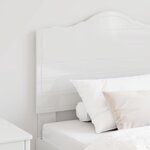 vidaXL Tête de lit Blanc Brillant 90 cm Bois d'ingénierie