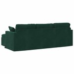 vidaXL Canapé Vert foncé 198 x 134 x 80 cm Velours