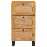 vidaXL Buffet avec tiroir Marron 40 x 33 x 75 cm Bois de mangue massif