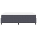 vidaXL Lit box spring avec matelas – gris foncé  120 x 200 cm  tissu en corde
