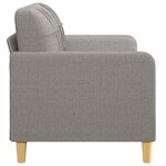 vidaXL Canapé à 2 places Taupe 140 cm Tissu