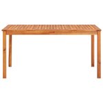 vidaXL Ensemble à manger de jardin 7 Pièces avec coussins Acacia solide