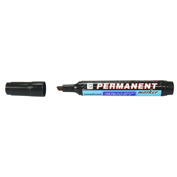 Marqueur permanent Noir pointe Biseautée 5 mm grand modèle GRANIT