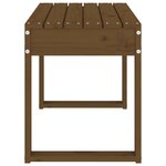 vidaXL Banc de jardin marron miel 80x38x45 cm bois de pin massif