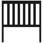 vidaXL Tête de lit Noir 96x6x101 cm Bois massif de pin
