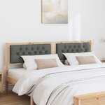 vidaXL Tête de lit marron et gris foncé 180 cm Bois massif en pin