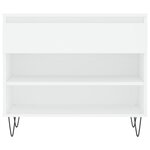 vidaXL Armoire à chaussures Blanc 70x36x60 cm Bois d'ingénierie