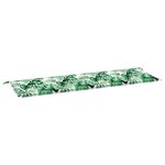 vidaXL Coussin de banc de jardin Vert 150 x 50 x 4 cm Tissu Oxford