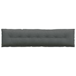 vidaXL Coussin de Dos Gris foncé 200 x 19 x 50 cm tissu