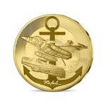 Rafale marine - monnaie de 50€ or 1/4 oz