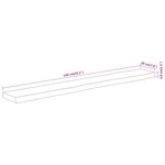 vidaXL Étagère murale rectangulaire massif acacia bordure assortie