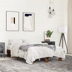 vidaXL Cadre de lit sans matelas chêne fumé 120x200 cm