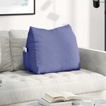 vidaXL Coussin de Dos Bleu denim 60 x 20 x 50 cm tissu