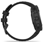 Garmin Fenix 6 Pro - Montre connectée GPS multisports - Black avec bracelet noir