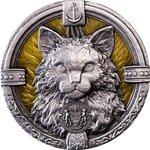 THE SHIP'S CAT 2 Once Argent Monnaie 2000 Francs CFA Gabon 2025