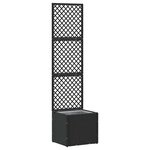 vidaXL Jardinière Noir 35 x 30 x 135 cm Métal
