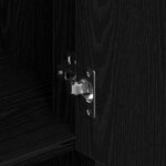 vidaXL Haut meuble Chêne noir 80 x 33 x 150 cm Bois d'ingénierie