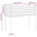 vidaXL Jardinière de jardin 100 x 45 x 90 cm Acier galvanisé
