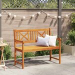 vidaXL Banc de jardin Marron 110 x 56 x 90 cm Bois d'acacia massif