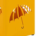 vidaXL Porte-parapluie Moutarde 15 5 x 15 5 x 49 cm Métal