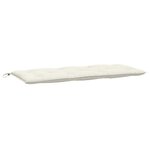 vidaXL Coussin de banc de jardin crème mélangé 120x50x7 cm tissu