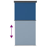vidaXL Auvent latéral de balcon 125x250 cm Bleu