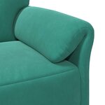 vidaXL Canapé 1 place Turquoise 88 x 83 x 95 cm Velours