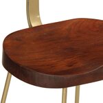 vidaXL Tabourets de bar lot de 2 49x43x88 cm bois de manguier massif