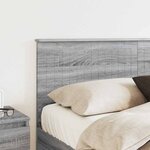 vidaXL Tête de lit Gris Sonoma 150 cm Bois d'ingénierie