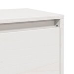 vidaXL Armoire murale Blanc 100x30x35 cm Bois de pin massif