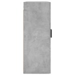 vidaXL Armoire murale gris béton 69 5x34x90 cm