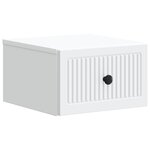 vidaXL Cabinet de chevet mural 2 Pièces Blanc 33 x 34 5 x 20 cm