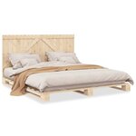 vidaXL Cadre de lit sans matelas avec tête de lit 200x200 cm