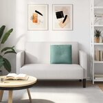 vidaXL Coussin de Dos Vert Mer 50 x 45 cm Tissu en velours côtelé