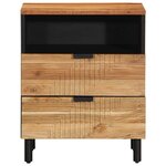 vidaXL Cabinet de chevet Marron 50 x 33 x 62 cm Bois d'acacia massif
