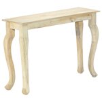 Vidaxl table console 110 x 35 x 77 cm bois de manguier massif