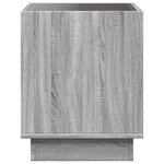 vidaXL Table basse avec LED infini sonoma gris 40x40x50 cm