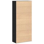 vidaXL Buffet Chêne noir 80 x 35 x 180 cm Bois d'ingénierie